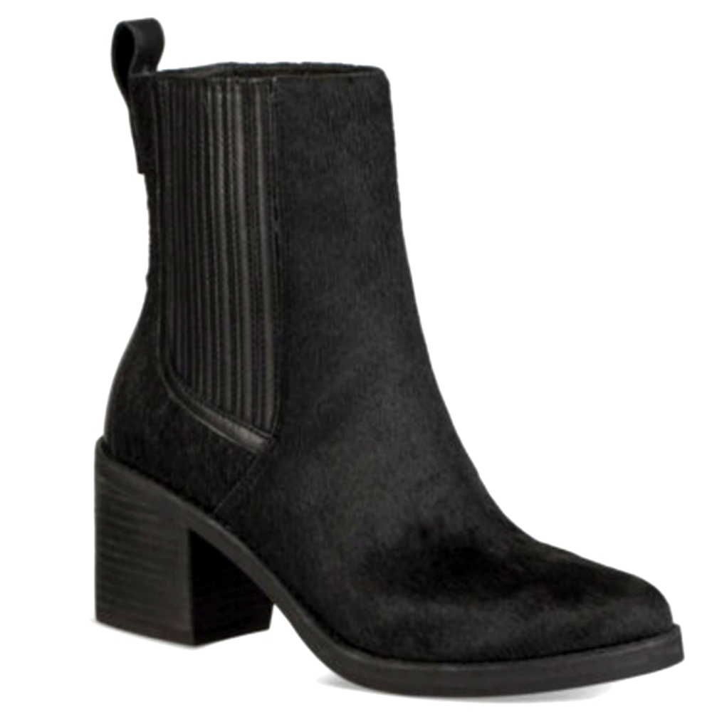 Ugg Camden Exotic Calf Hair Heeled Boot Designer Slip-On Leather Winter #777